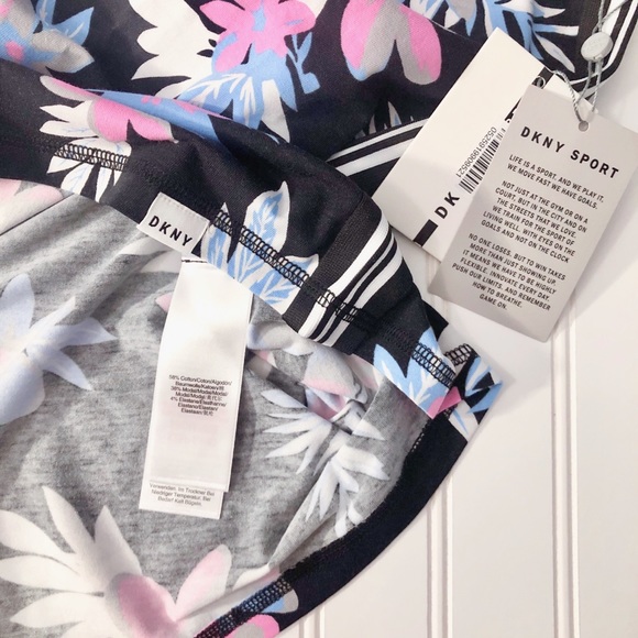 DKNY Floral-print Tank Top In Black - Picture 7 of 7